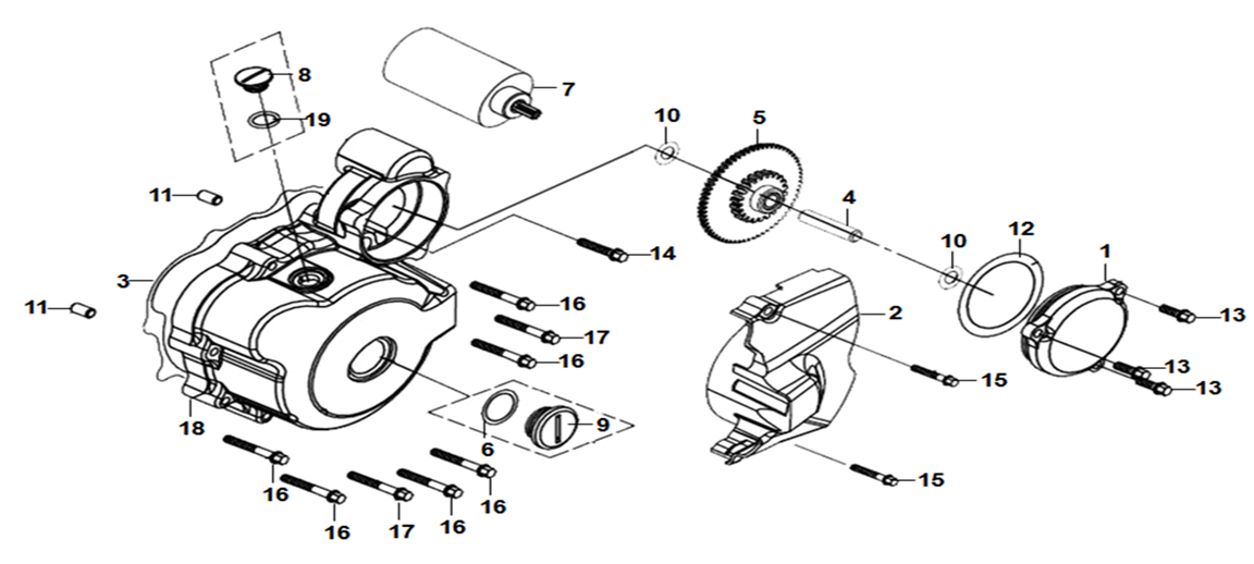 Left Crank Case Cover