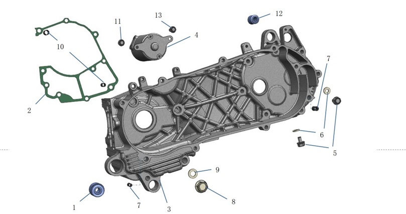 L. Crank Case