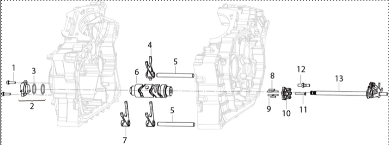 E11 - SHIFTSHAFTASSY