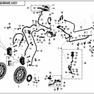 2025 IBEX 800-E BRAKE SYSTEM exploded diagram