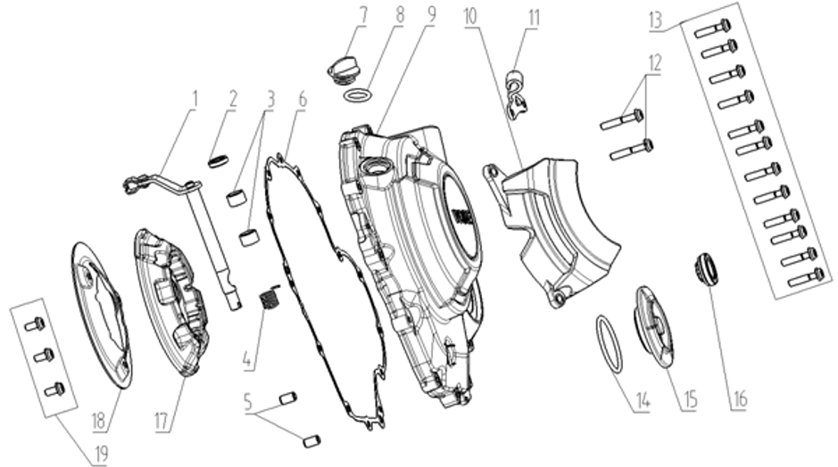 E10 - Right Crankcase Cover