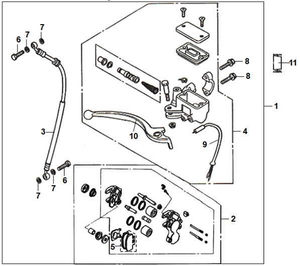 FRONT BRAKE MASTER CYLINDER