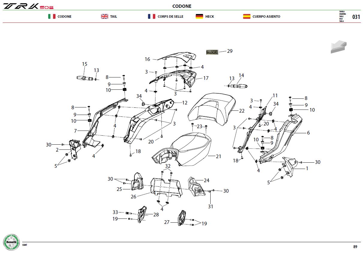 Tail Covers And Seats