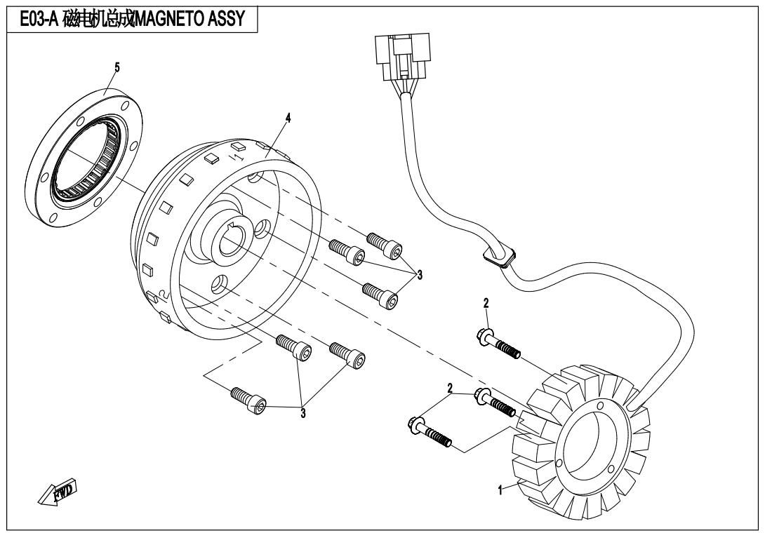 MAGNETO ASSY. (FOR NON-EPS)