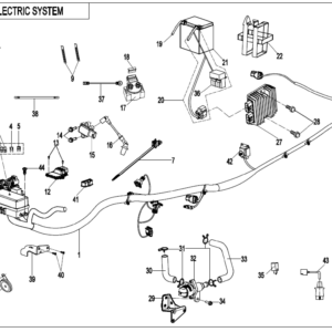 2021 CFORCE 600 ELECTRIC SYSTEM exploded diagram