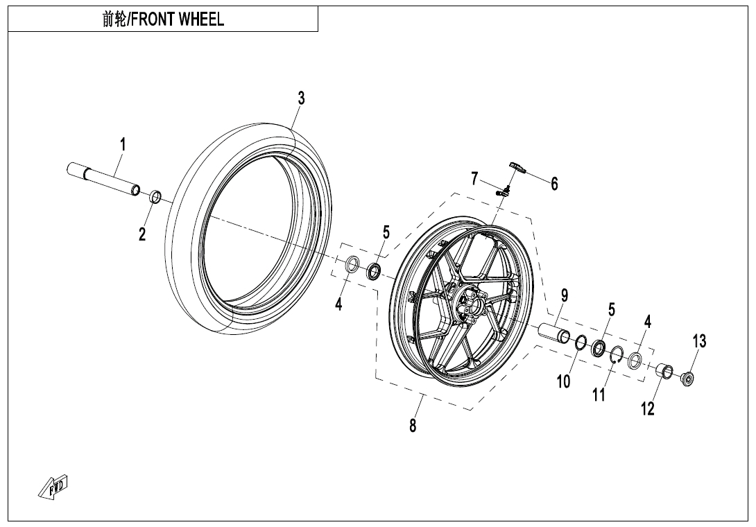 FRONT WHEEL(TPMS)