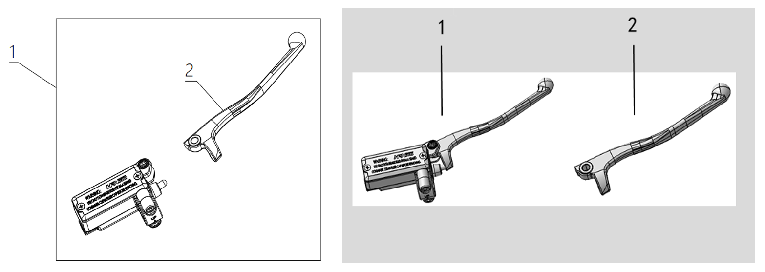 F12 FRONT MASTER BRAKE PUMP COMPONENTS