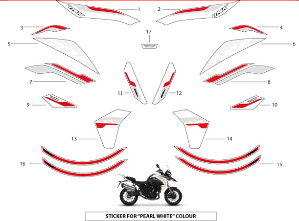 T041 STICKERS FOR WHITE MODEL