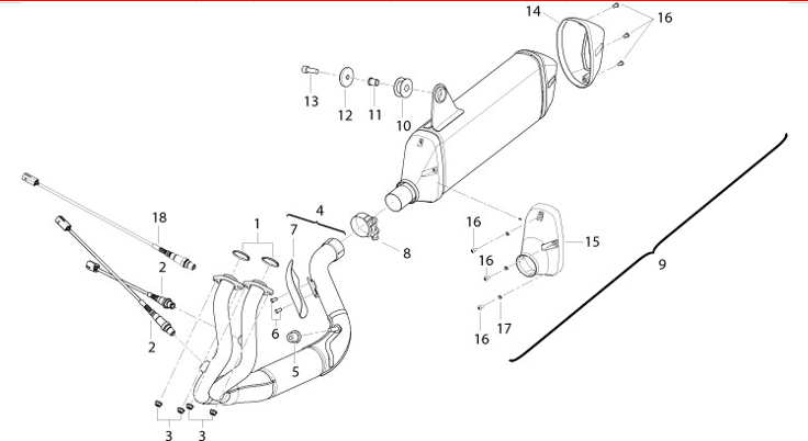 T018 EXHAUST SYSTEM