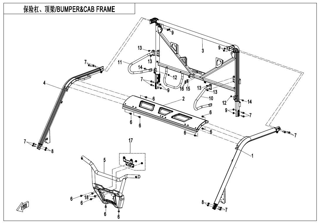 BUMPER & CAB FRAME