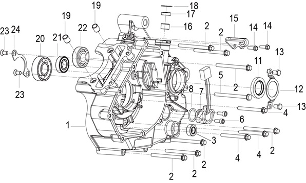 Left Crankcase Assy