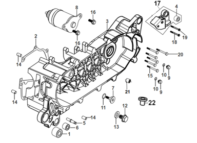 E12 - Left Crankcase