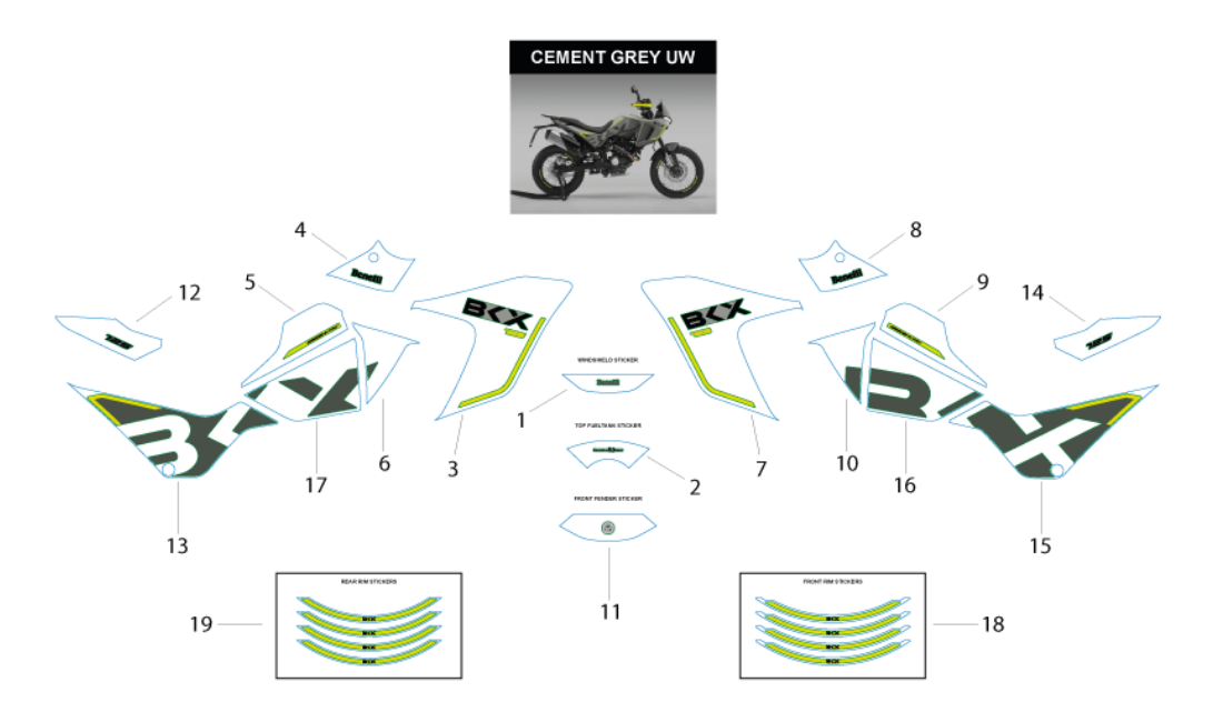 T035 - Decals (Cement Grey)