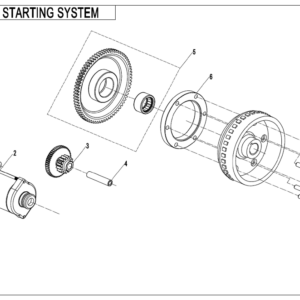 2021 CFORCE 600 STARTING SYSTEM exploded diagram