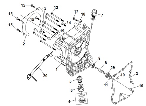 Right Crank Case Cover