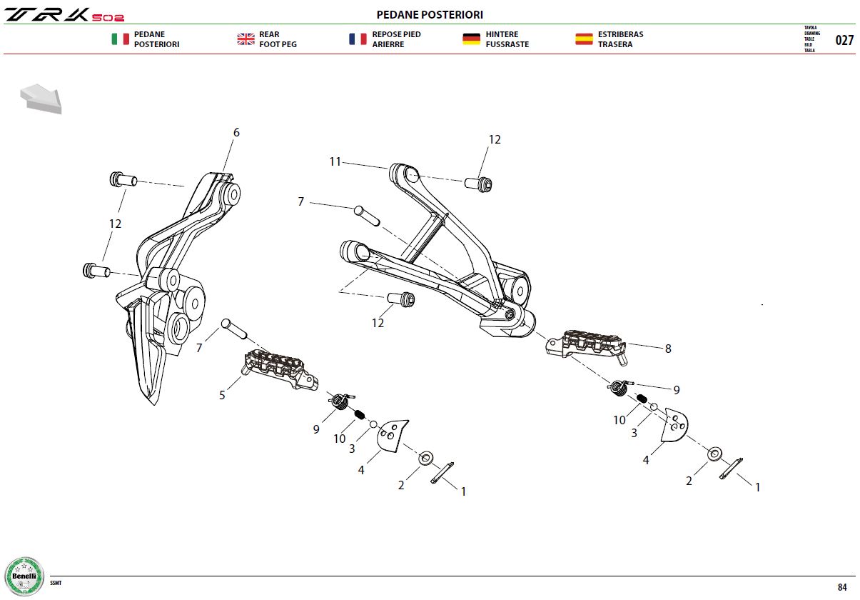 Rear Foot Pegs