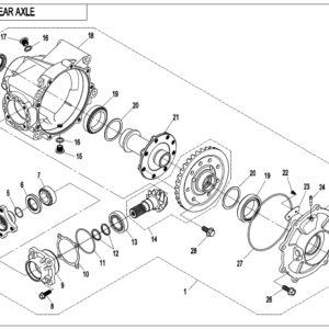 REAR AXLE(WITHOUT DIFFERENTIAL)