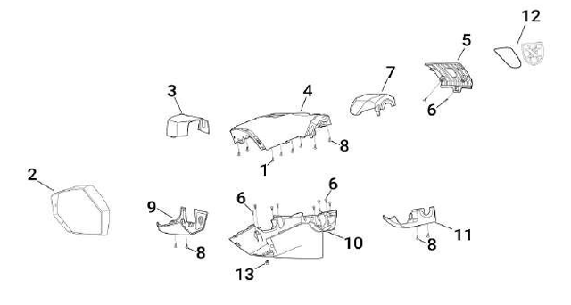 F03 - Fairing Cover 3 (X300 SR)