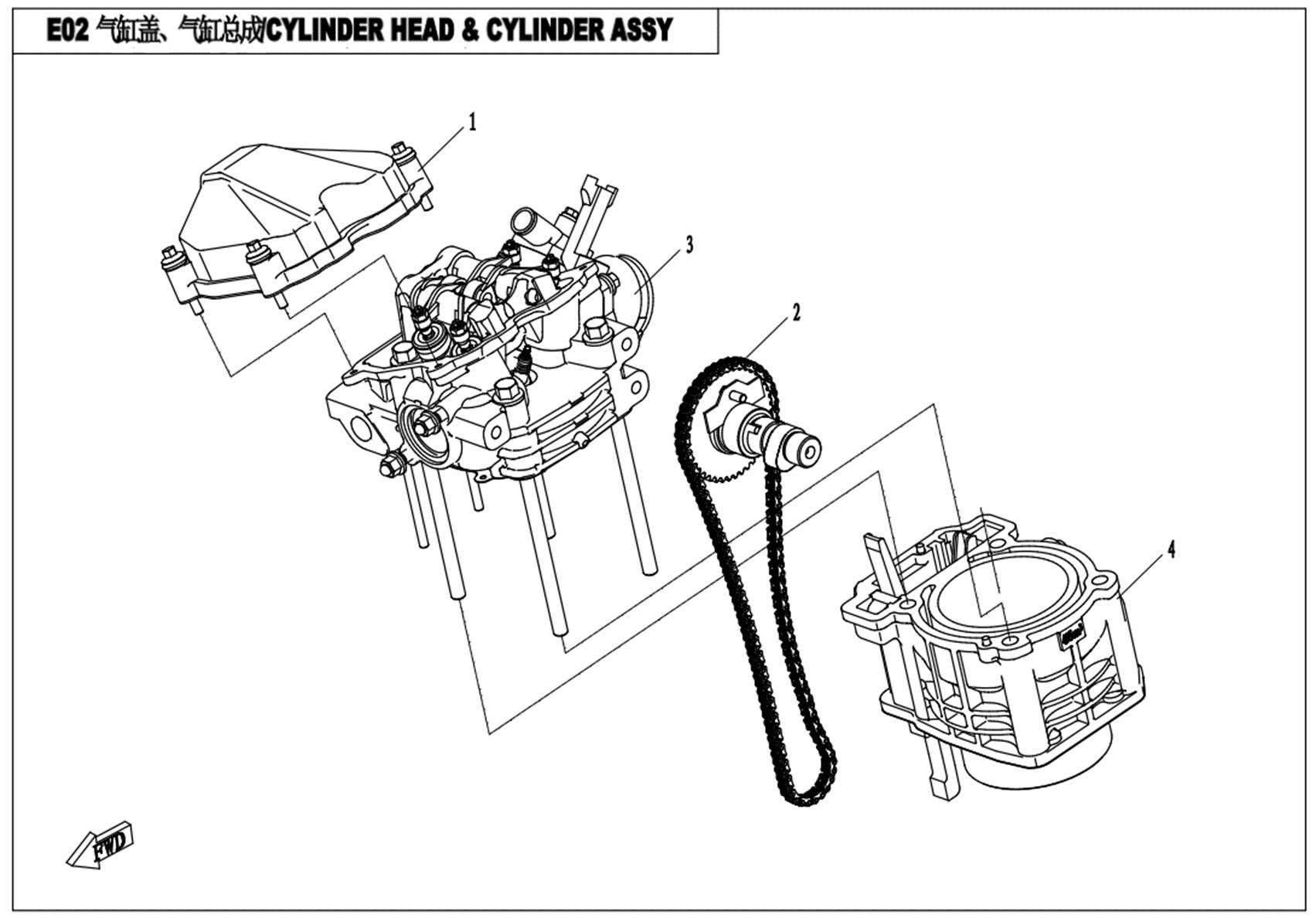 CYLINDER HEAD & CYLINDER ASSY.