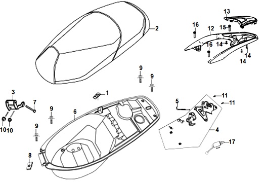 Seat And Rear Carrier