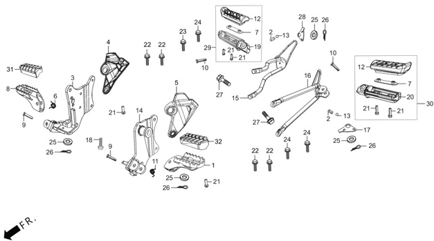 F15 - Foot Pegs