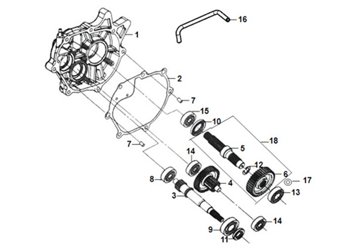 MISSION CASE DRIVE SHAFT