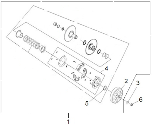 E10 - Driven Pulley Assembly