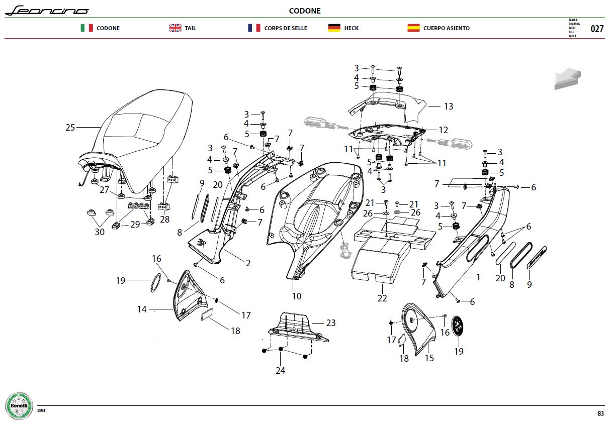 Tail Covers And Seats