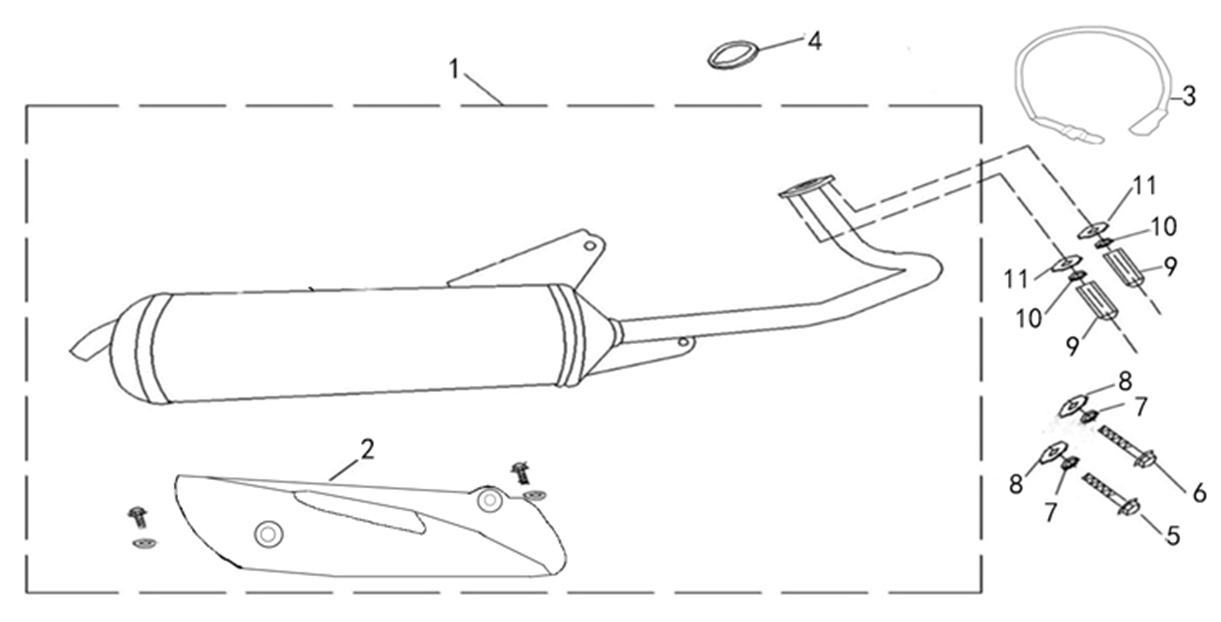 F15 = MUFFLER ASSY EXH