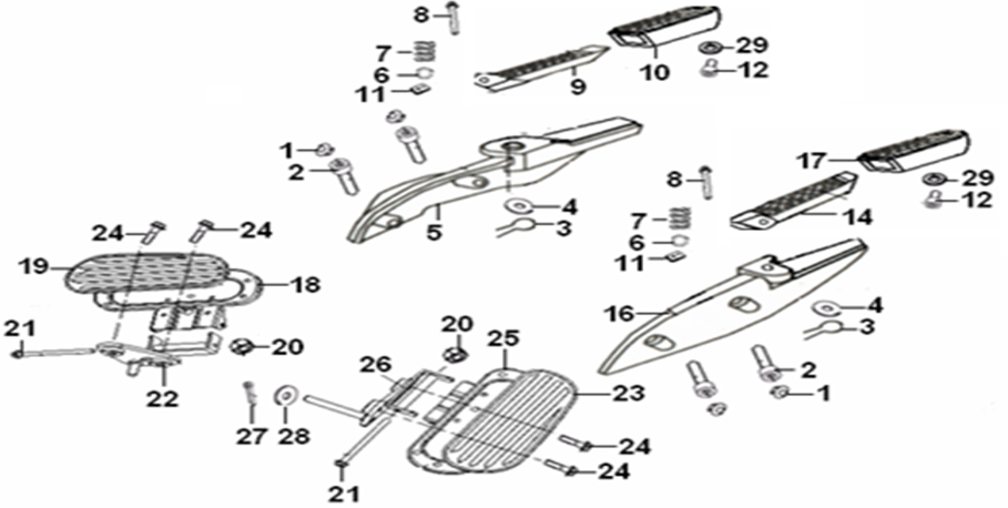 F12 - FOOTREST ASSY