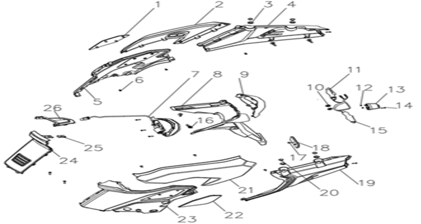F15 - Rear Side Cover Assembly