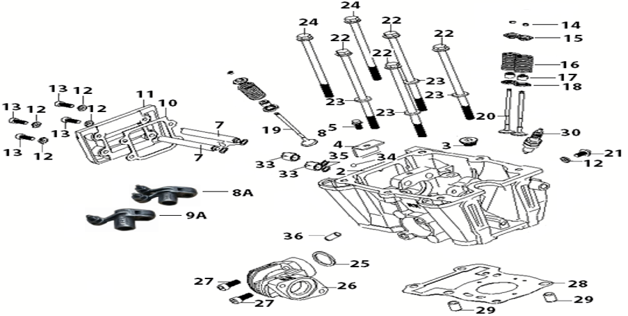 E02 - Rear Cylinder Head