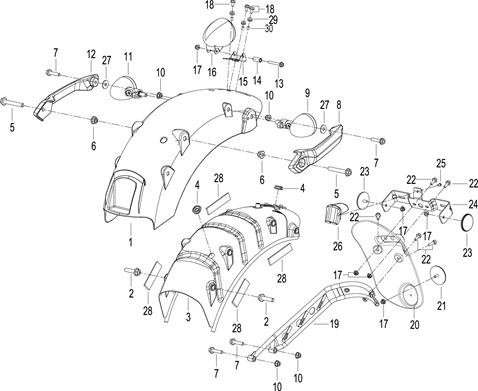 Rear Fender Assy