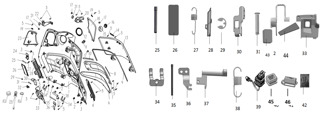 F35 FRONT SHIELD COMPONENT