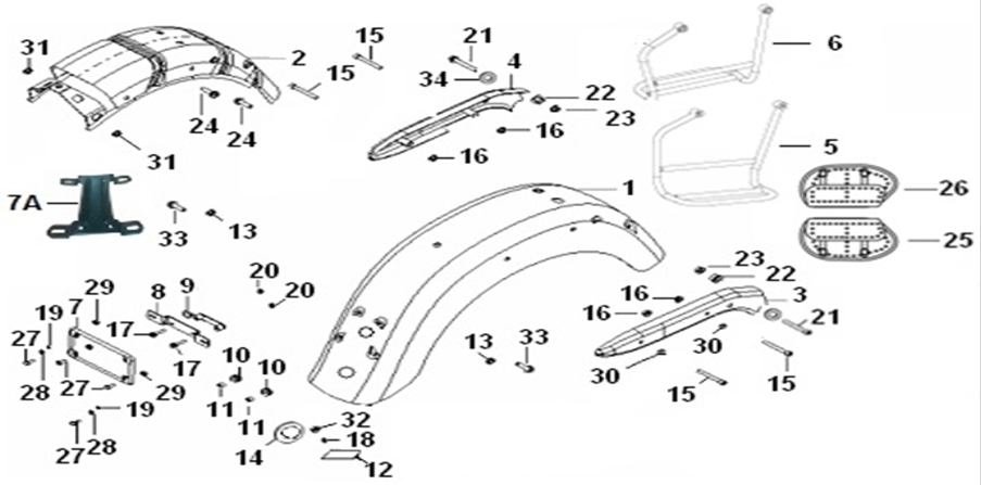 F17 - REAR FENDER ASSY