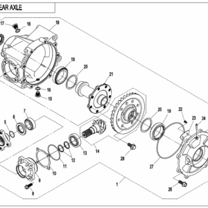 REAR AXLE(WITHOUT DIFFERENTIAL)