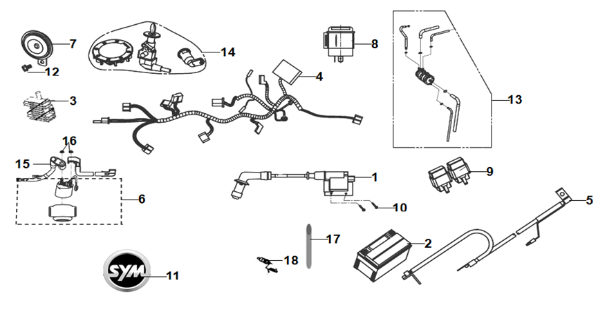 Wire Harness Battery