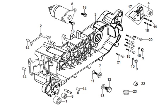 Left Crank Case