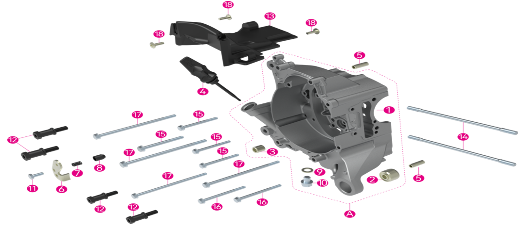E15 - Right Crankcase