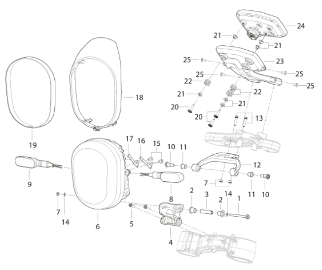 headlights and instrumentation
