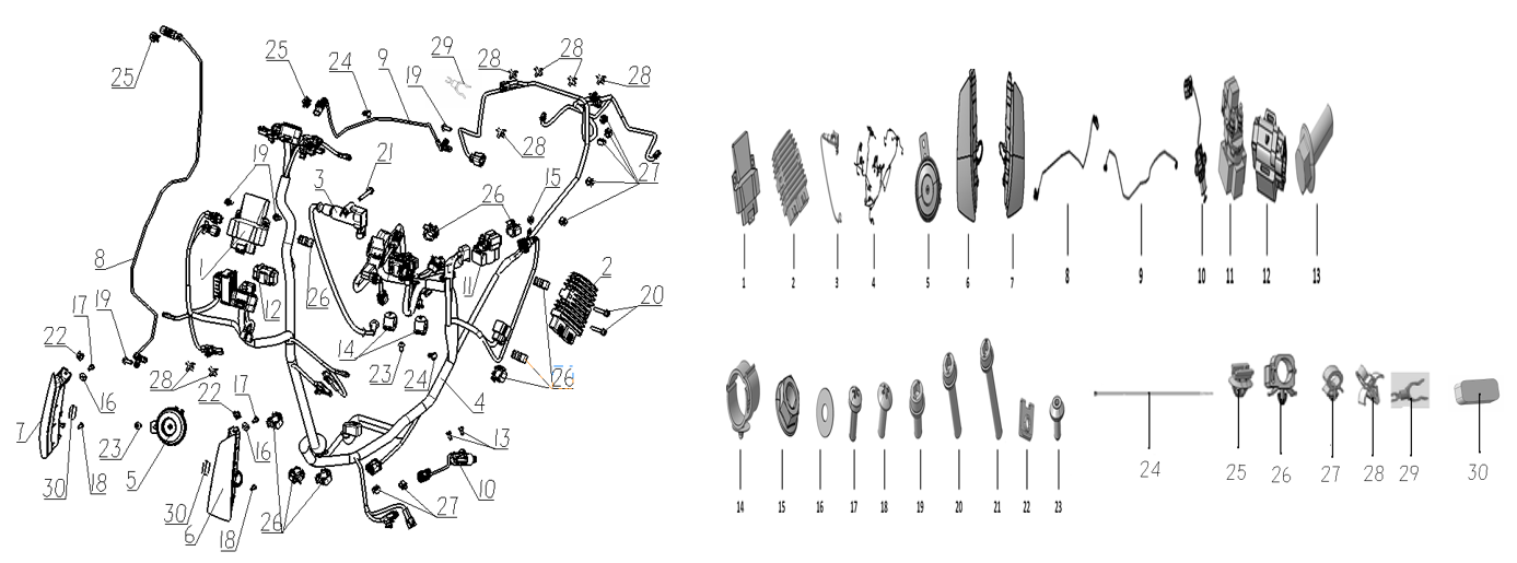 F08 CABLES & SIGNAL SUBASSEMBLIES
