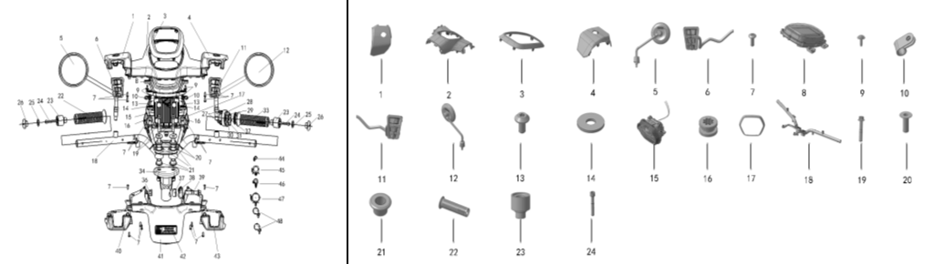 F25 - Handlebars & Handle Covers 1