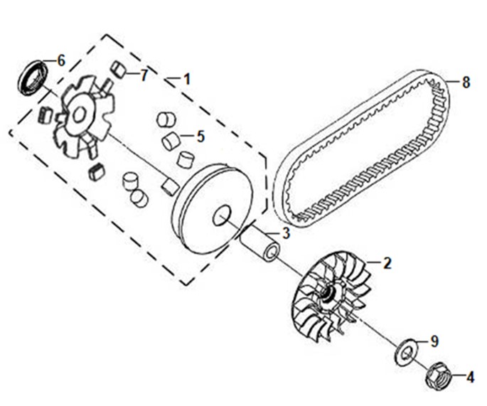 MOVABLE DRIVE FACE ASSY