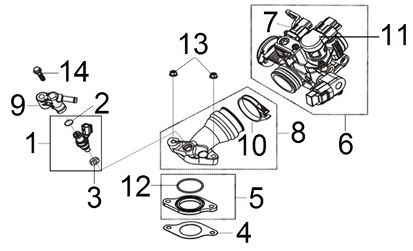 Inlet Pipe And Throttle Body