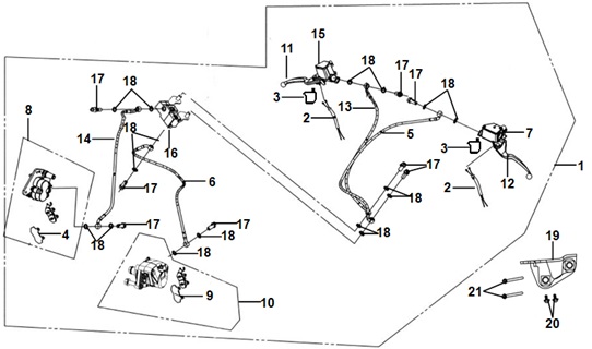 Front And Rear Brake Systems CBS