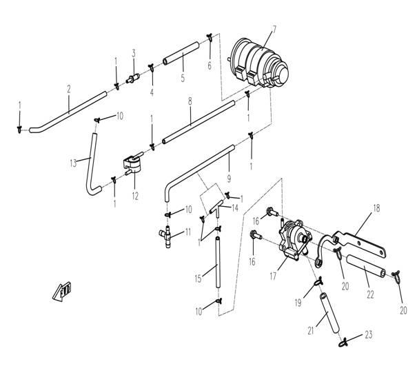 FUEL EVAPORATION RECYCLE SYSTEM