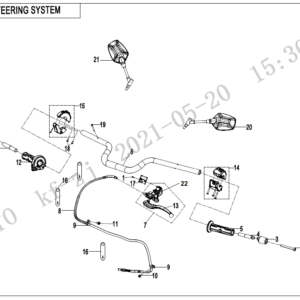 2023 IBEX 800 Sport STEERING SYSTEM(SPORT) exploded diagram