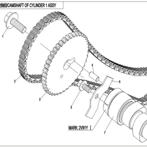 2022 CFORCE 800 XC CAMSHAFT OF CYLINDER 1 ASSY exploded diagram