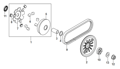 E09 MOVABLE DRIVE FACE ASSY