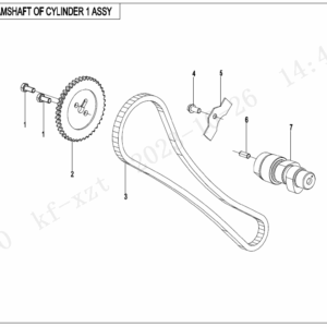 2025 CFORCE 800 TOURING CAMSHAFT OF CYLINDER 1 ASSY exploded diagram